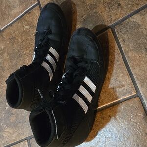 Adidas black white athletic wrestling shoes us mens size 5